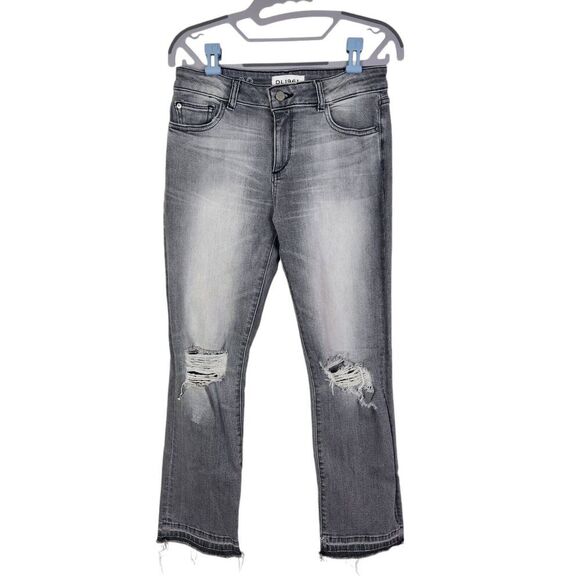 DL1961‎ Jeans Womens 27 Grey Mara Instasculpt Straight Ankle Jeans in Shade Gray - Picture 1 of 9